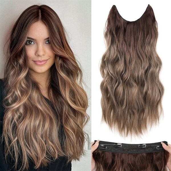 24 Inch Halo Hair Extensions – 150g Extra Length & Volume