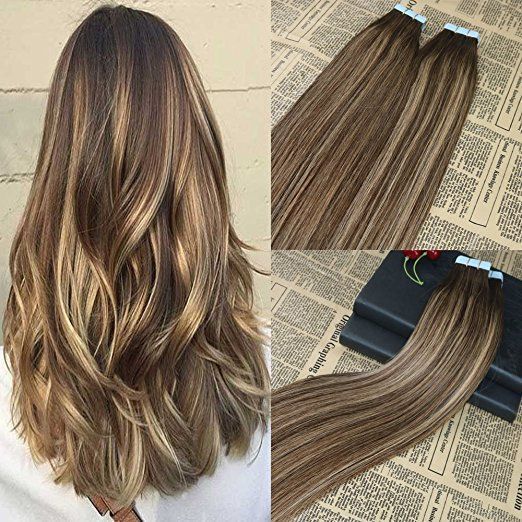 18 Inch Halo Hair Extensions – 120g Natural Thickness